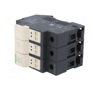 Fuse base | for DIN rail mounting | Poles: 3