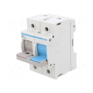 Fuse disconnector | D02 | for DIN rail mounting | 63A | 400V | Poles: 2