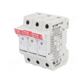 Fuse holder | 10.3x38mm | for DIN rail mounting | 32A | Poles: 3 | IP20