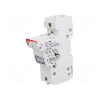 Fuse holder | cylindrical fuses | 14x51mm | Mounting: DIN | 50A | IP20