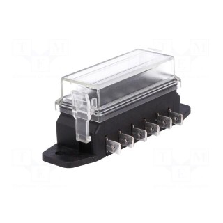 Fuse boxes | 19mm | 100A | screw,push-in | Leads: connectors 6,3mm