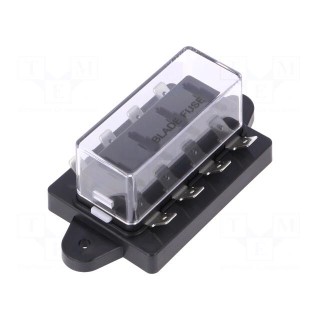 Fuse boxes | 19mm | 30A | screw | Leads: connectors 6,4mm | Body: black