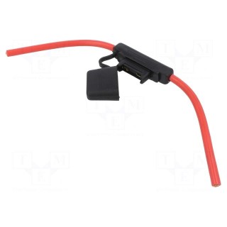 Fuse holder | 29.7mm | 100A | Leads: cables | 32V