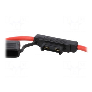 Fuse holder | 29.7mm | 100A | Leads: cables | 32V