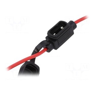 Fuse holder | 11mm | 10A | Leads: cables | 58V