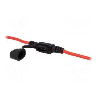 Fuse acces: fuse holder | fuse: 11,9mm | 30A | on cable | Leads: cables