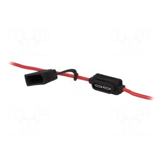Fuse holder | 19mm | 20A | on cable | Leads: lead x2 | 32V