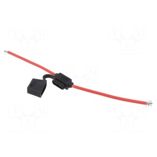 Fuse holder | 19mm | 30A | Leads: cables | -40÷85°C | 58V