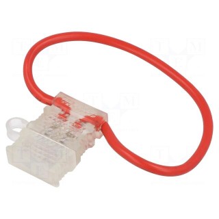 Fuse holder | 19mm | 40A | Leads: cables | 58V