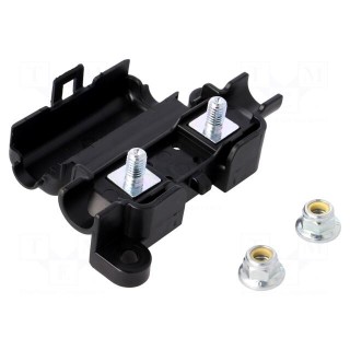 Fuse acces: fuse holder | fuse: 40mm | 125A | screw,push-in | UL94V-2