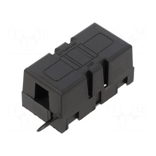 Fuse holder | 40mm | 200A | screw type | Leads: screw M5 | black | 32VDC