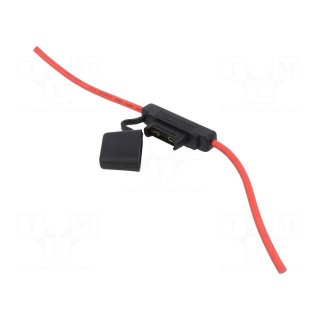 Fuse holder | 29.7mm | 80A | Leads: cables | 32V