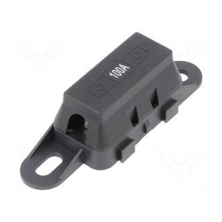 Fuse holder with cover | 42x12x8.2mm | 100A | screw | 32V