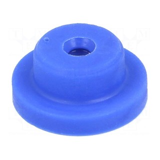 Fuse acces: washer | Colour: blue | Mat: silicone