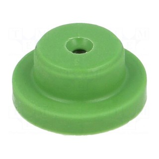 Fuse acces: washer | Colour: green | Mat: silicone