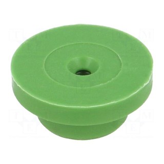 Fuse acces: washer | Colour: green | Mat: silicone