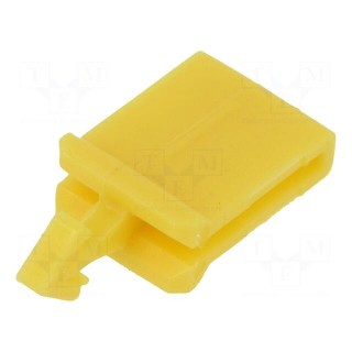 Secondary lock | push-in | Body: yellow | Mat: polyamide | yellow
