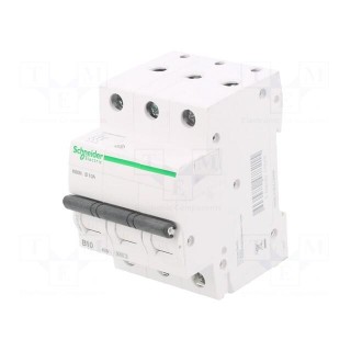 Circuit breaker | 230/400VAC | Inom: 10A | Poles: 3 | Charact: B | 6kA