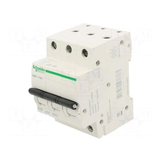 Circuit breaker | 230/400VAC | Inom: 10A | Poles: 3 | Charact: C | 6kA