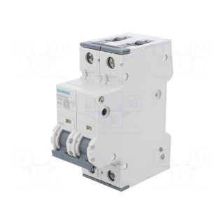 Circuit breaker | 230/400VAC | Inom: 16A | Poles: 2 | Charact: B | 10kA