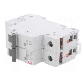 Circuit breaker | 230/400VAC | Inom: 16A | Poles: 2 | Charact: C | 6kA