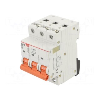 Circuit breaker | 230/400VAC | Inom: 16A | Poles: 3 | Charact: B | 6kA