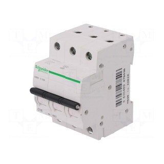 Circuit breaker | 400VAC | 16A | Poles: 3 | DIN | Charact: C