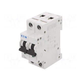 Circuit breaker | 230/400VAC | Inom: 20A | Poles: 2 | Charact: D | 15kA