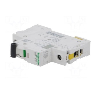 Circuit breaker | 230VAC | Inom: 10A | Poles: 1 | DIN | Charact: C | 6kA