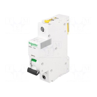 Circuit breaker | 230VAC | Inom: 6A | Poles: 1 | DIN | Charact: C | 10kA