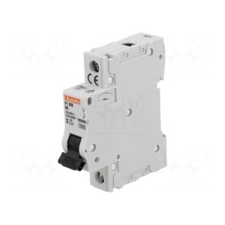 Circuit breaker | 230VAC | Inom: 6A | Poles: 1 | for DIN rail mounting