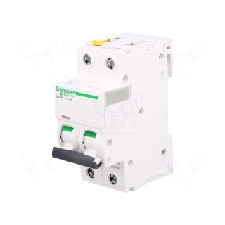 Circuit breaker | 400VAC | Inom: 10A | Poles: 2 | DIN | Charact: C | 10kA