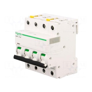 Circuit breaker | 400VAC | Inom: 10A | Poles: 4 | Charact: B | 6kA | IP20