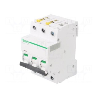 Circuit breaker | 400VAC | Inom: 13A | Poles: 3 | Charact: D | 6kA | IP20