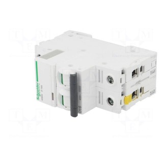 Circuit breaker | 400VAC | Inom: 16A | Poles: 2 | Charact: D | 10kA | IP20