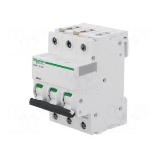 Circuit breaker | 400VAC | Inom: 16A | Poles: 3 | DIN | Charact: B | 6kA