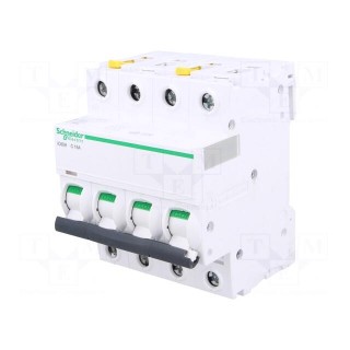 Circuit breaker | 400VAC | Inom: 16A | Poles: 4 | DIN | Charact: C | 10kA