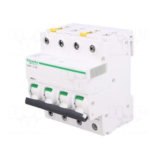 Circuit breaker | 400VAC | Inom: 16A | Poles: 4 | DIN | Charact: D | 6kA