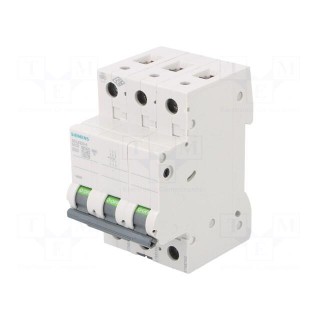 Circuit breaker | 400VAC | Inom: 20A | Poles: 3 | Charact: B | 6kA | IP20