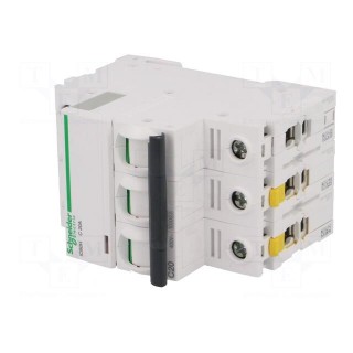 Circuit breaker | 400VAC | Inom: 20A | Poles: 3 | DIN | Charact: C | 10kA