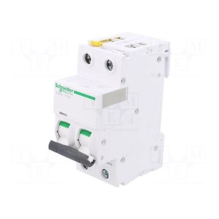 Circuit breaker | 400VAC | Inom: 2A | Poles: 2 | for DIN rail mounting