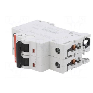 Circuit breaker | 400VAC | Inom: 2A | Poles: 2 | for DIN rail mounting