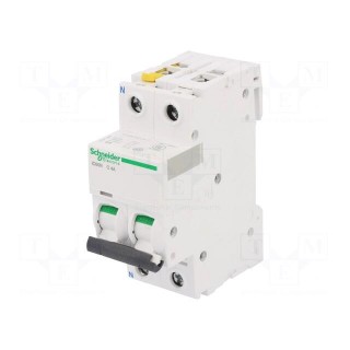 Circuit breaker | 400VAC | Inom: 4A | Poles: 1+N | Charact: C | 6kA | IP20