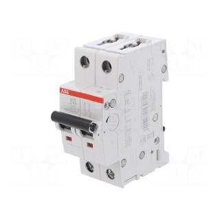 Circuit breaker | 400VAC | Inom: 4A | Poles: 2 | for DIN rail mounting