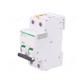 Circuit breaker | 400VAC | Inom: 50A | Poles: 2 | Charact: C | 6kA | IP20