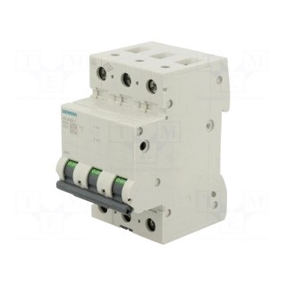 Circuit breaker | 400VAC | Inom: 50A | Poles: 3 | Charact: C | 6kA | IP20