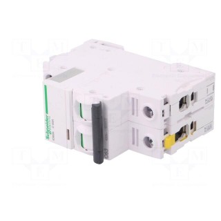 Circuit breaker | 400VAC | Inom: 63A | Poles: 2 | DIN | Charact: C | 6kA