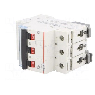 Circuit breaker | 400VAC | Inom: 63A | Poles: 3 | DIN | Charact: B | 6kA