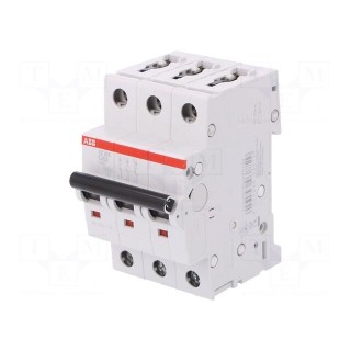 Circuit breaker | 400VAC | Inom: 63A | Poles: 3 | Charact: C | 6kA | IP20