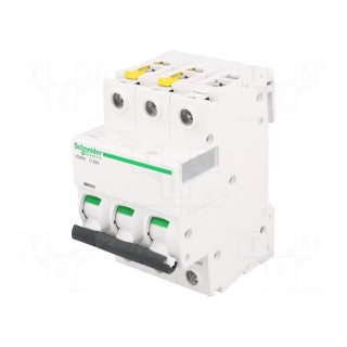 Circuit breaker | 400VAC | Inom: 63A | Poles: 3 | DIN | Charact: C | 6kA